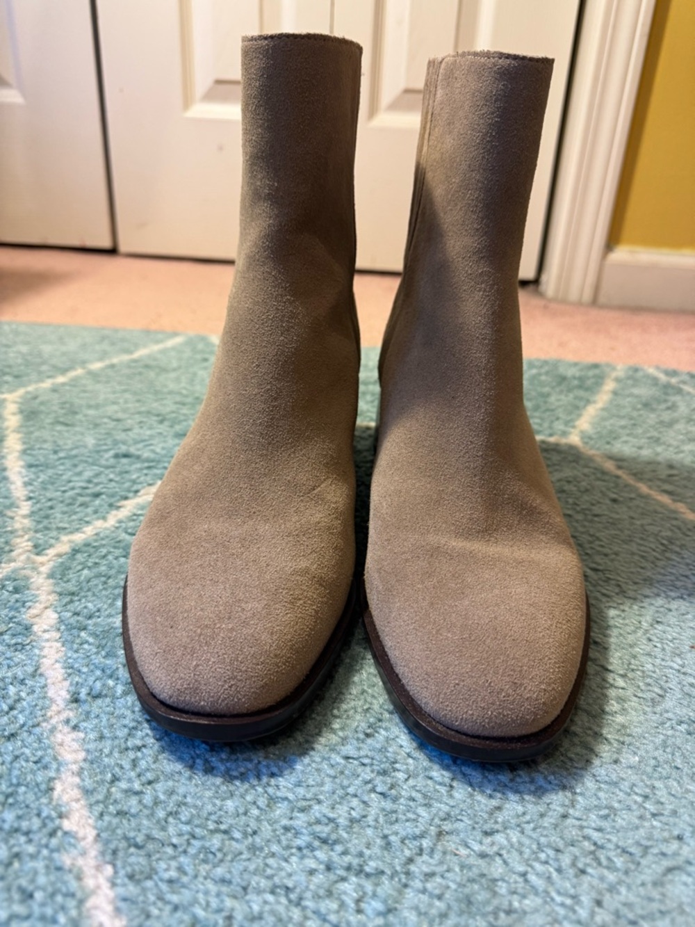 Dolce Vita Taupe Suede Ankle Boots